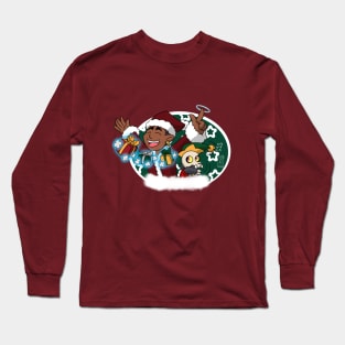 Santa Gus and Elf King Long Sleeve T-Shirt